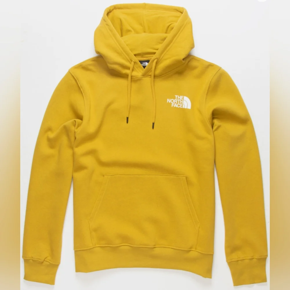 THE NORTH FACE Men's Box NSE Hoodie Arrowwood Yellow Size M Used Exc MSRP $65 - Picture 3 of 8